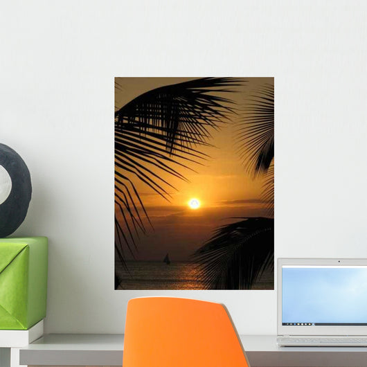 Sail Sunset Wall Decal