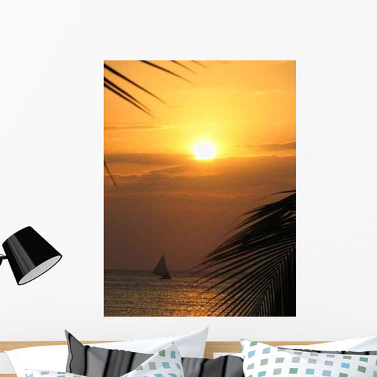 Sunset and Sail Wall Decal