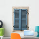 Blue Shutters Wall Mural