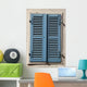 Blue Shutters Wall Mural