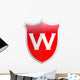 Secure Shield Letter W Wall Mural