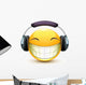 Musical emoticon Wall Decal