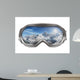 Ski Goggles with Reflection Wall Decal