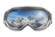 Ski Goggles with Reflection Wall Decal
