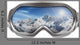 Ski Goggles with Reflection Wall Decal