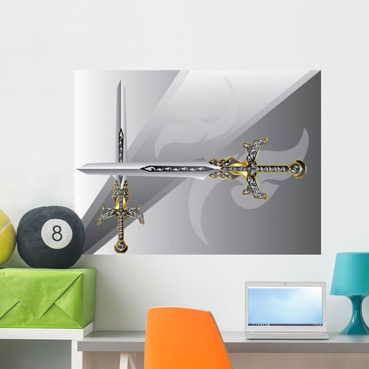 Sword Thai Ancient Wall Mural