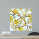 Seamless Yellow Floral Texture Wall Decal