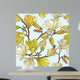Seamless Yellow Floral Texture Wall Decal