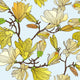 Seamless Yellow Floral Texture Wall Decal