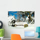Winter Snow on Fence Wall Decal
