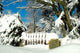 Winter Snow on Fence Wall Decal