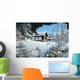 Winter Snow-Covered Cabin Wall Decal