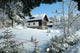 Winter Snow-Covered Cabin Wall Decal