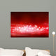 Glitter Background - White on Red Wall Mural