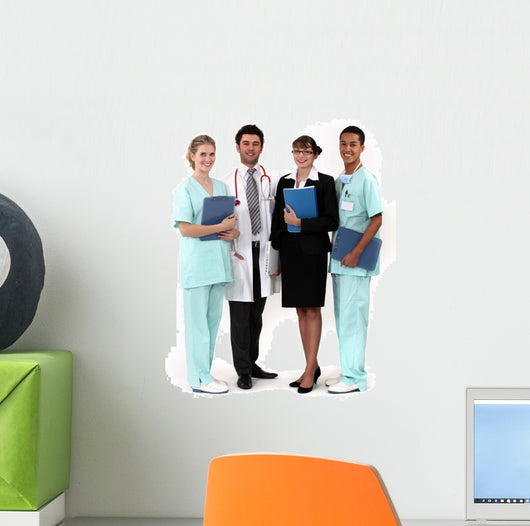 Hospital Workers Posing Together