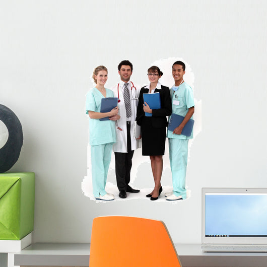 Hospital Workers Posing Together