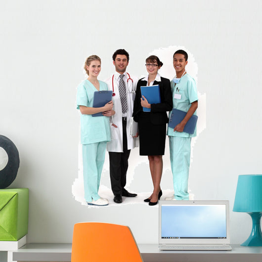 Hospital Workers Posing Together