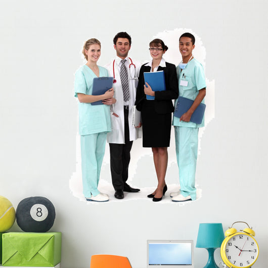 Hospital Workers Posing Together