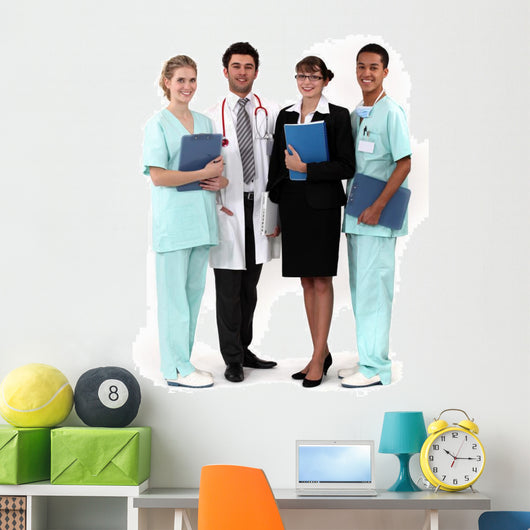 Hospital Workers Posing Together
