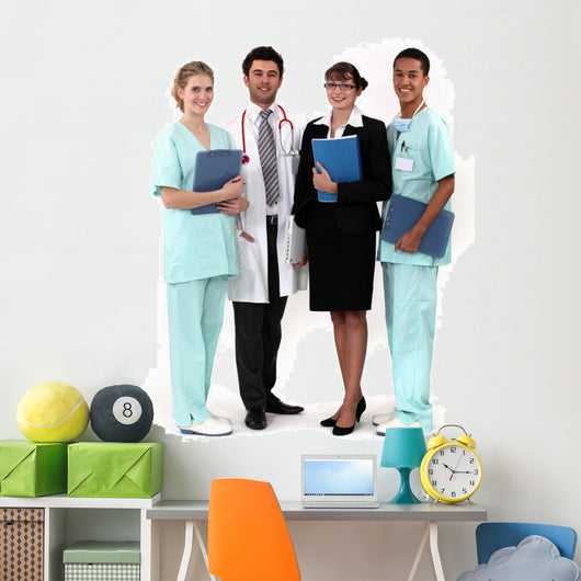 Hospital Workers Posing Together