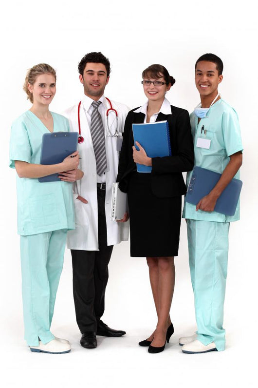 Hospital Workers Posing Together