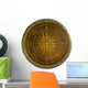 Round Antique Brass Nautical Wall Mural