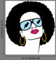 Afro Hair Hippie Woman