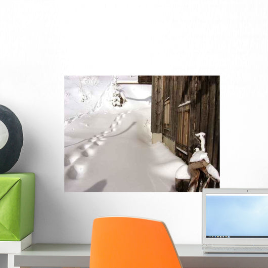 Chalet Montagnard Sports D'hiver Wall Decal
