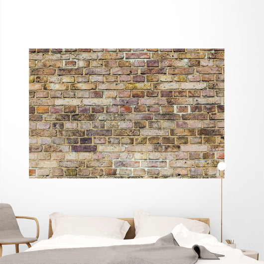 Pattern Brick Wall with Wall Decal