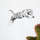 tiger jump Wall Decal