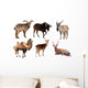 Mammal Horned Animals Wall Stickers
