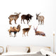 Mammal Horned Animals Wall Stickers