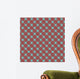 Seamless cross dark red-blue diagonal pattern, Wall Mural