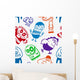 Funny Cartoon Monsters Seamless Wall Decal