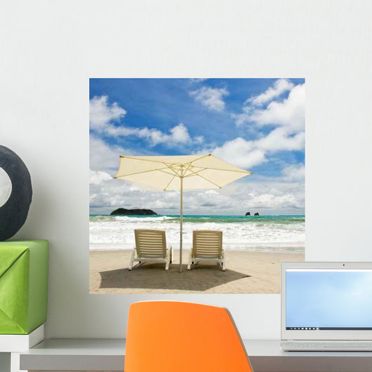 Two Chairs Beach Wall Decal