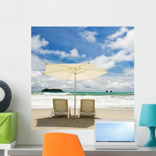 Two Chairs Beach Wall Decal