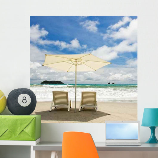 Two Chairs Beach Wall Decal
