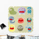Set Of Monster Wall Decal