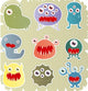 Set Of Monster Wall Decal