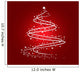 White Christmas Tree Design Wall Mural