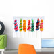 colorful twirly lollipop Wall Decal