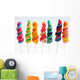 colorful twirly lollipop Wall Decal