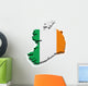 Ireland Flag Map Shape