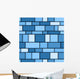 Abstract Icy Blue Seamless Wall Decal