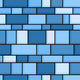 Abstract Icy Blue Seamless Wall Decal