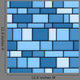 Abstract Icy Blue Seamless Wall Decal
