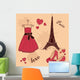 Beautiful set of "From Paris with Love" Wall Mural