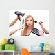 Beautiful Young Woman and Wall Mural