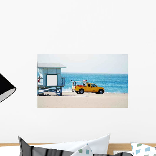 Lifeguard Truck and Station Wall Decal