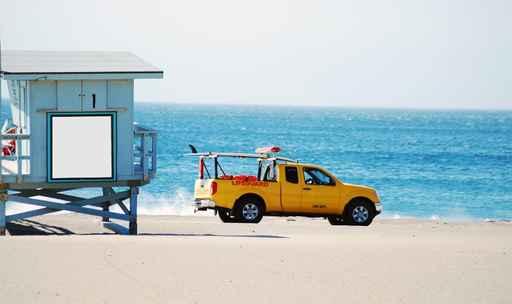Lifeguard Truck and Station Wall Decal